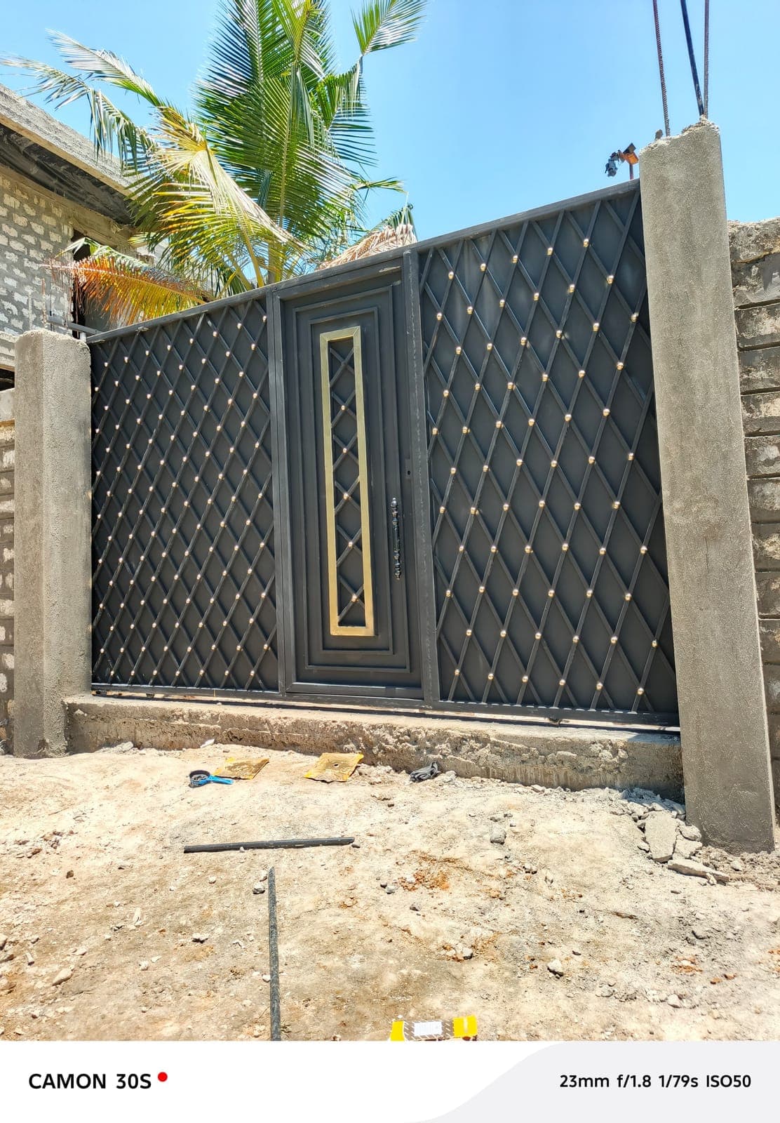 Steel entrance gate