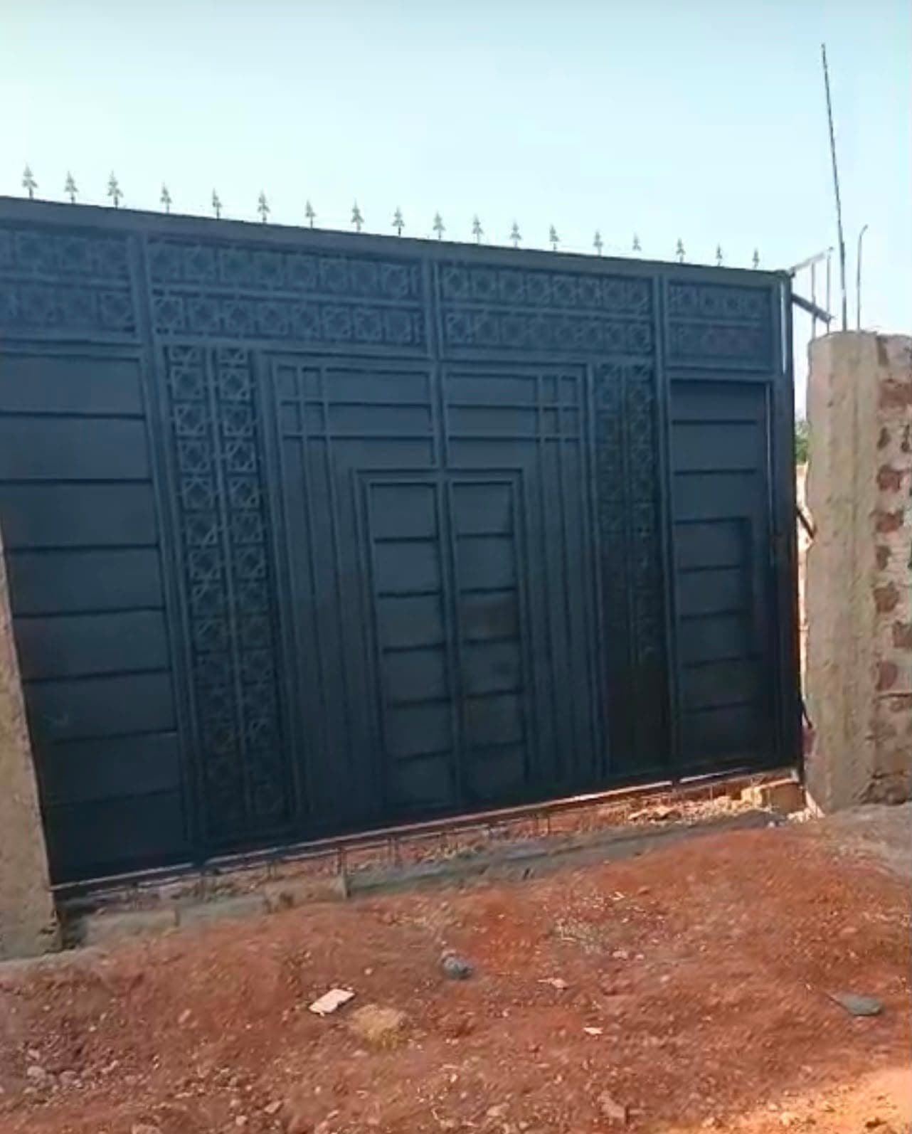 Steel window grille