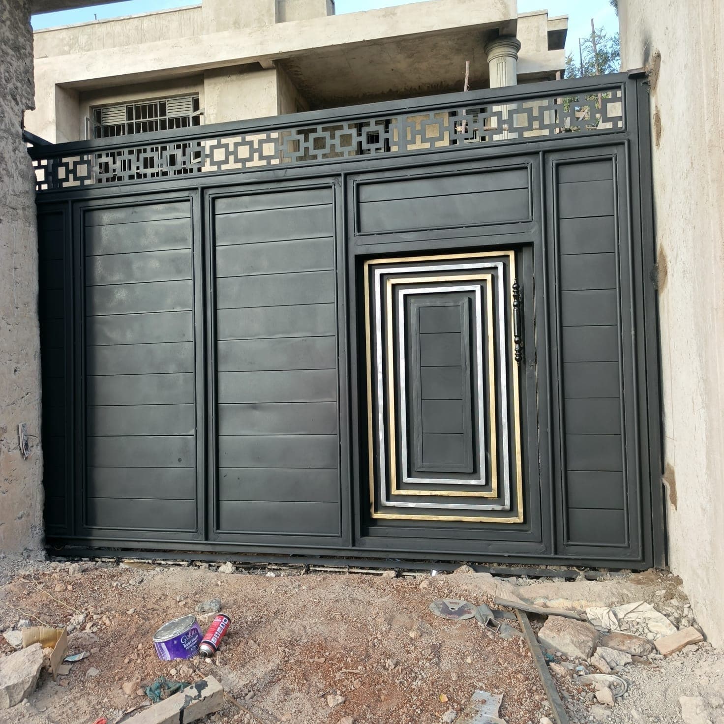 Steel door and frame