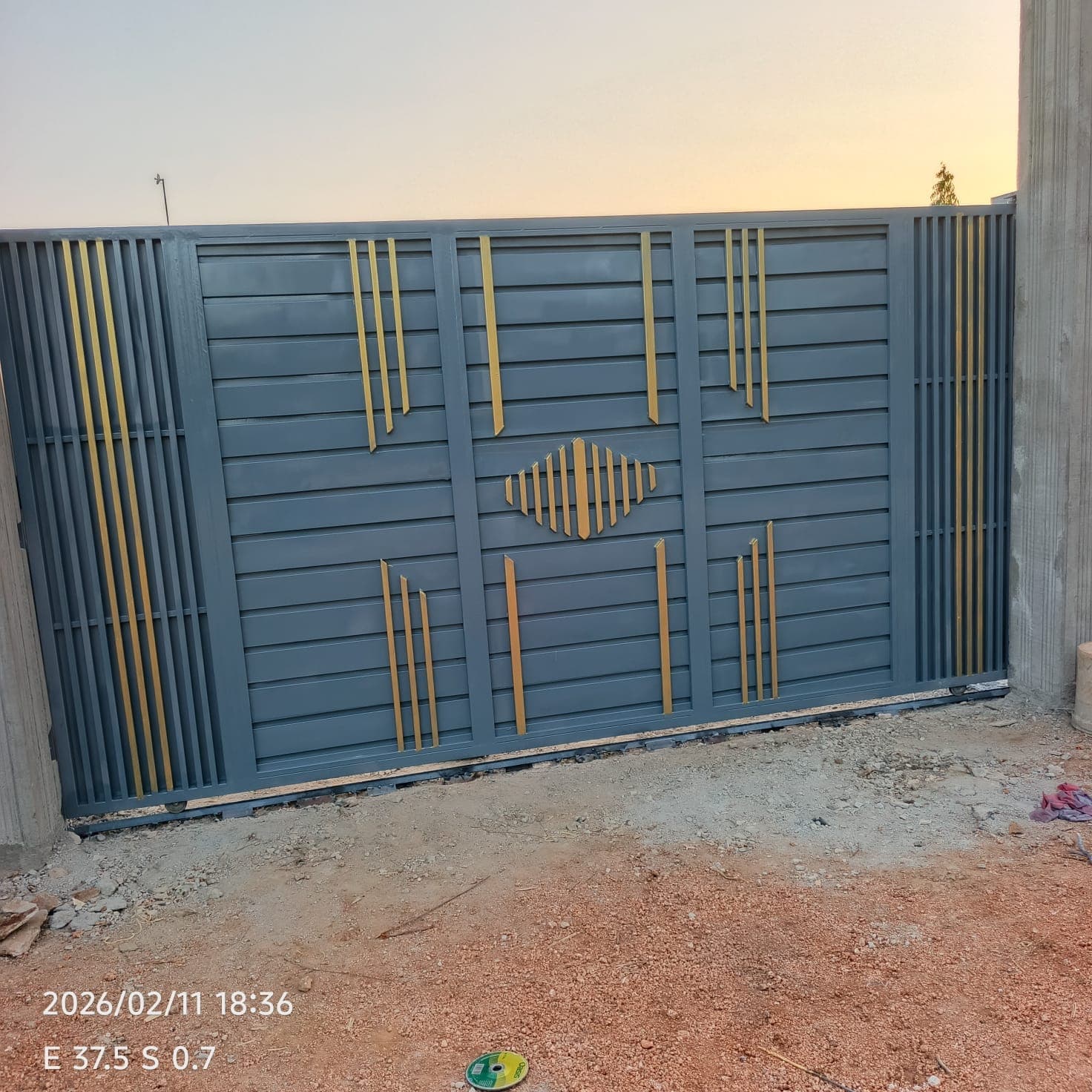 Steel balcony railing